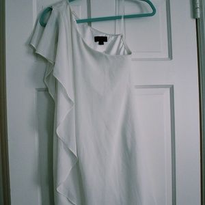 White one shoulder dress